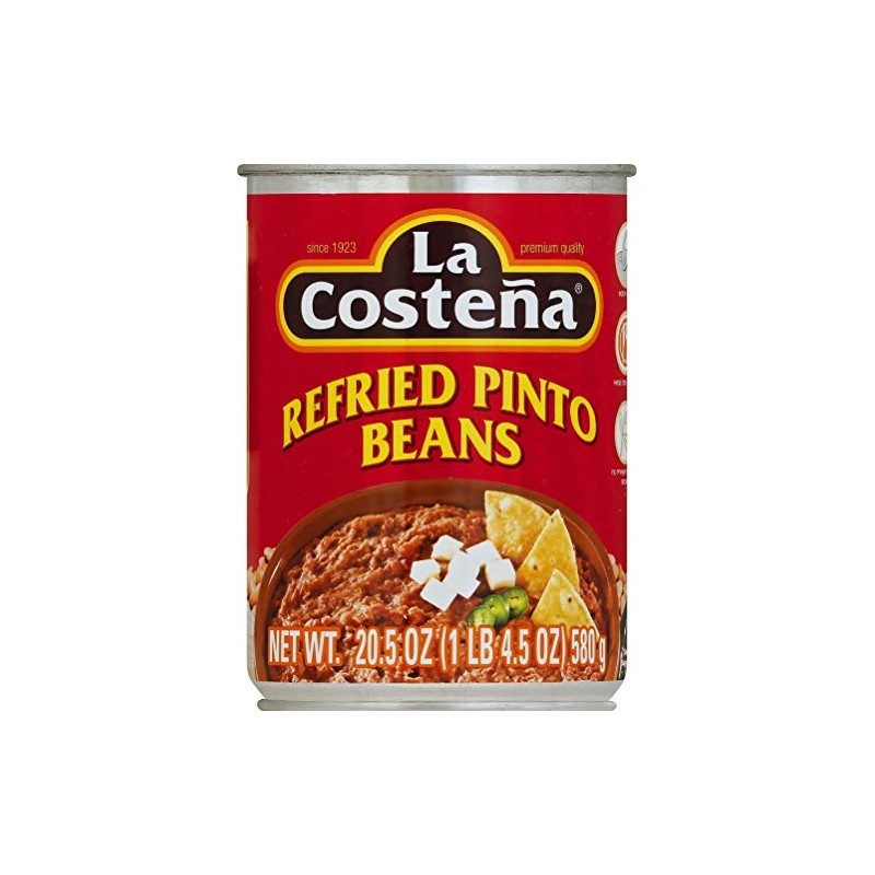 La Costena Refried Pinto Beans 580g (Pack of 3)