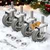 HOLKIE Caster Wheels 3 inch Locking Casters Set of 4,