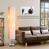 Modern Floor Lamp, Dimmable 3 Levels Brightness Paper Tall Lamp