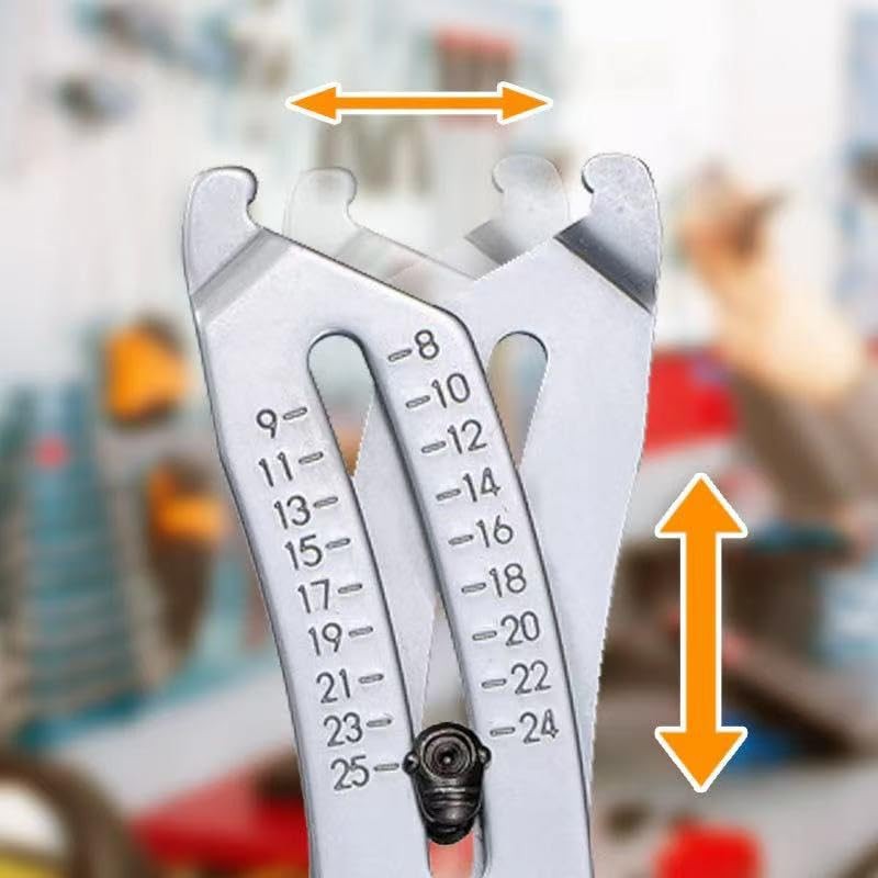 golckuod 2025 Bolt Size Finder Keychain, Portable Precision Thread Size