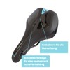 Crosser Comfort Plus Bicycle Saddle Black PVC Leather with Memory
