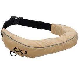 JES-BASARO B-Life-Jacf-MN/AT Automatic Inflatable Life Jacket, Life-saving Device, Compatible with Both Automatic/Manual Models, 2-Way Model, Waist Fit, 3D Cutting Design, Fishing, Adults, Children,