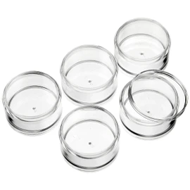 Meibo Round Case, M, 5 Tiers, Clear