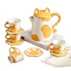 Scizorito Porcelain Tea Set(1 Pot 4 Cups), Afternoon Tea Set,