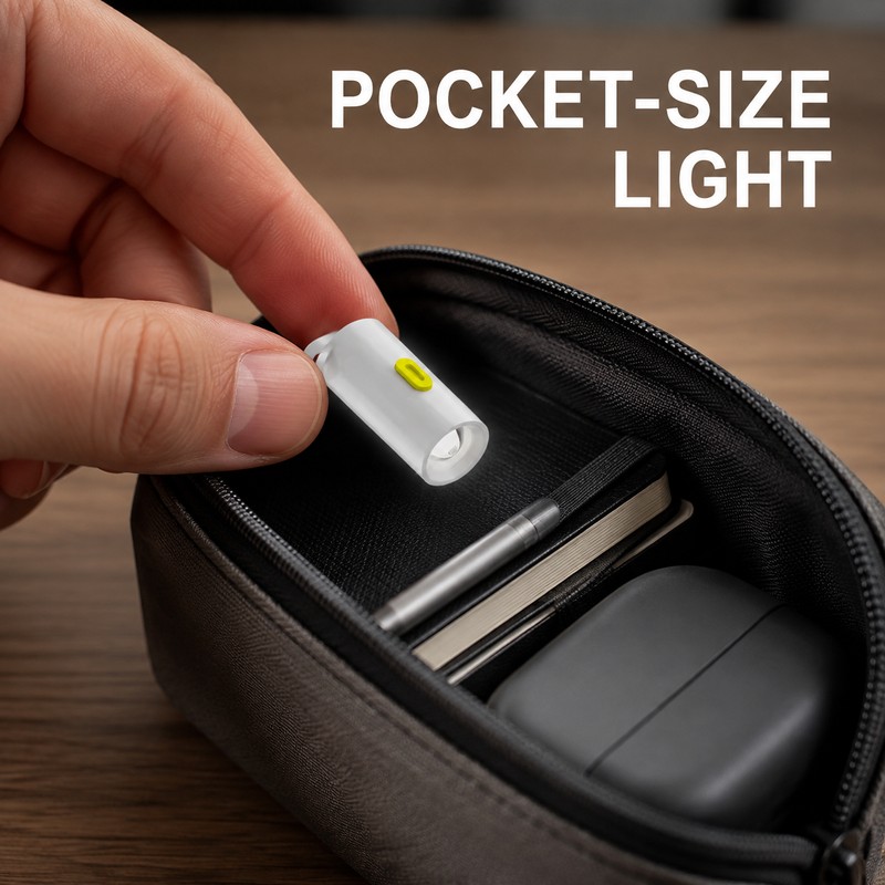 7-Pack USB-C Mini LED Flashlights, 210–230 Lumens Plug-In Emergency Lights