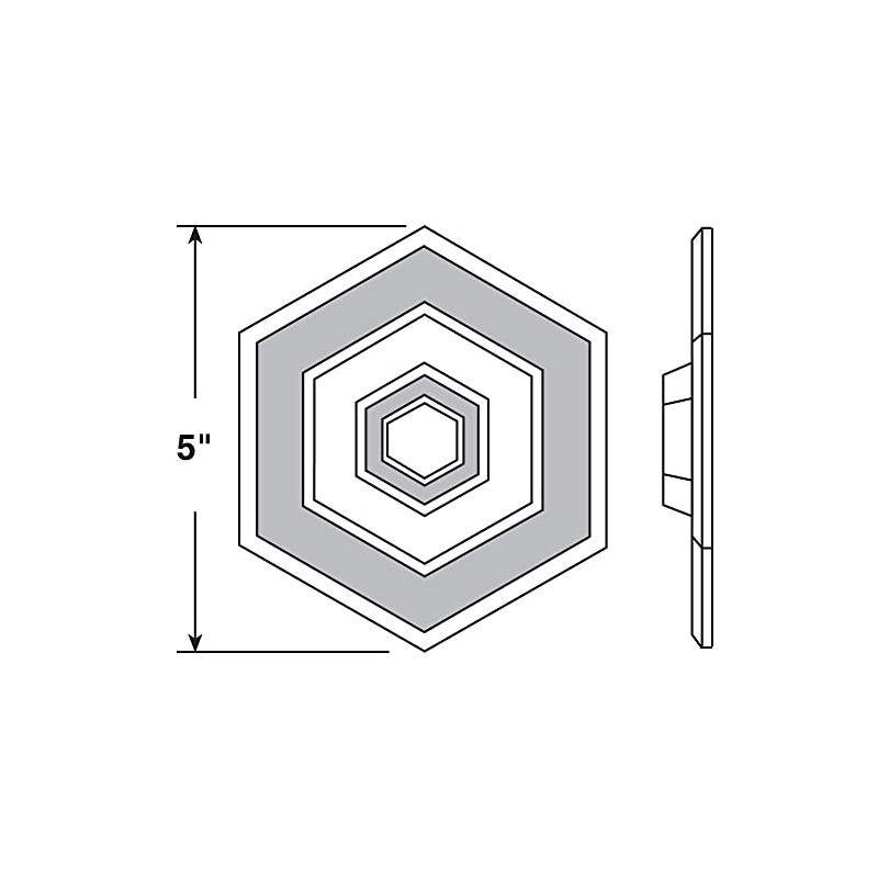Prime-Line U 9275 5 In., Rigid Vinyl, White, Self Adhesive