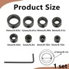 Drill Bit Depth Stop Collar Set 8 Pcs, Woodworking Positioning