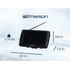 Emerson 7" Portable TV LCD Monitor – Rechargeable Battery Operated
