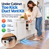 4 Inch Toe Kick Vent Duct Kit, Under Cabinet HVAC