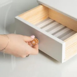 10 piezas de perillas de naturales para manijas de cajones para gabinete armario puerta armario(24MM)