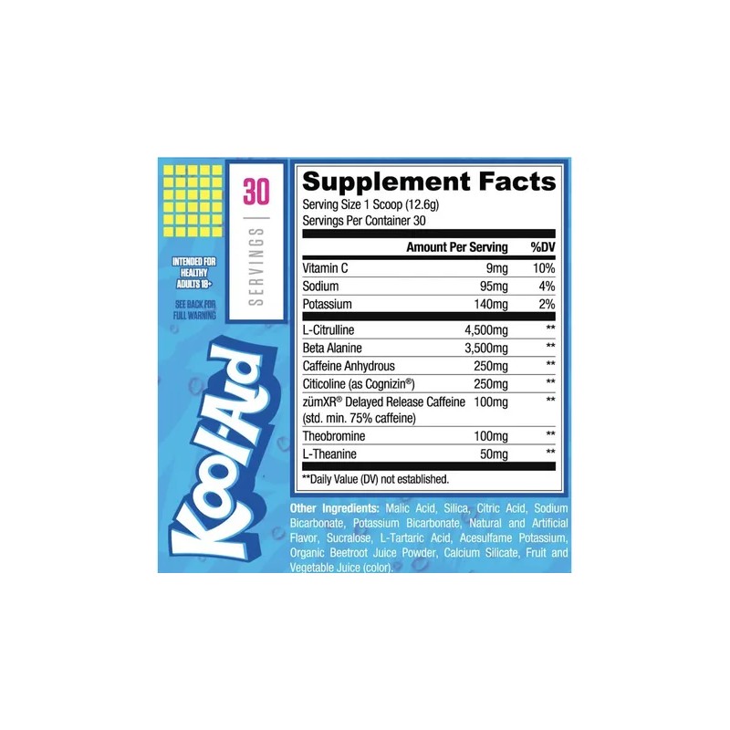 Ryse Pre Loaded Kool-aid 30 Serv Pre Entrenamiento Ponche De