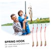 BESPORTBLE 4pcs Ergonomic Anti-Scratch Fishing Hooks Eye-Pattern Design for Easy