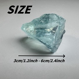 Fish Tank Gravel Stones Decoration 2 lbs, Aquarium Landscaping Glass Stones, Size 3-6cm/pcs, Gravel for Fish Tank, Garden Decoration, Ornaments,Fish Rocks for Aquarium