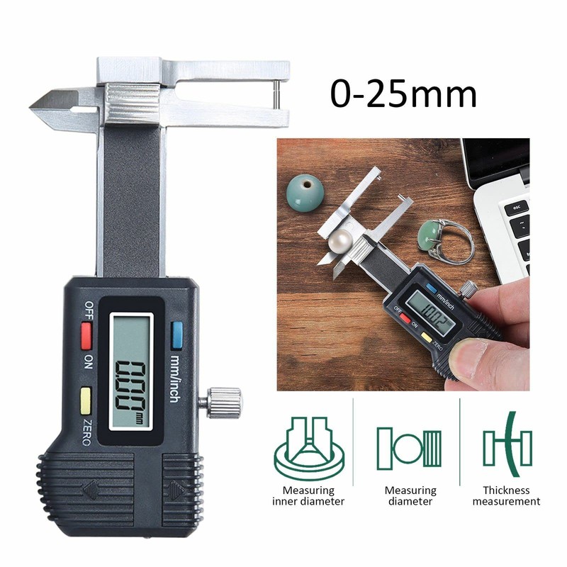 Electronic Digital Caliper, 1.5V Stainless Steel Micro Electronic Digital Display