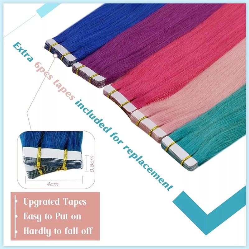 Runature Extensiones Cabello N/a 14in Azul