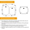 MOCOST Sink Clips-10 Pack Kit, Undermount Sink Clips, Epoxy Sink