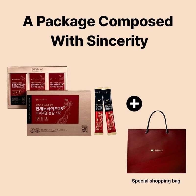 K-Herb Premium Korean Red Ginseng Sticks Liquid Portable Sticks with