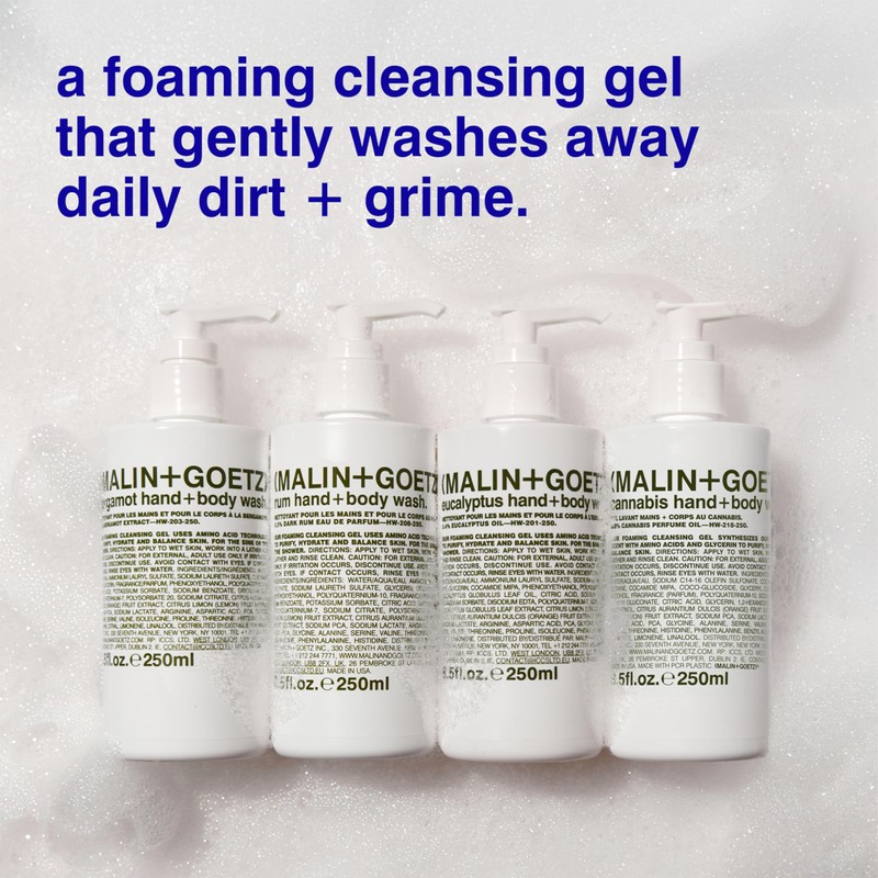 MALIN+GOETZ Hand + Body Wash | Gentle Foaming Cleanser with