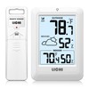 Indoor Outdoor Thermometer Wireless Weather Station, Internal External Thermometer Hygrometer,