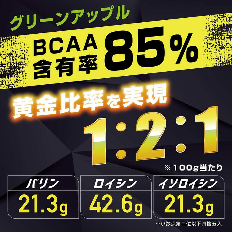 グロング GronG BCAA 必須アミノ酸 トライアルパック グリーンアップル風味 10g