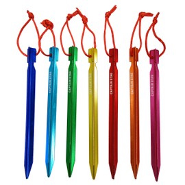 Captain Stag Seven Colors Duralumin Peg 7.1 inches (18 cm) UA-4505