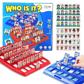 Adivina Quién, Juego de Mesa de Razonamiento Lógico con Cartas de Personajes y Animales, Perfecto para Familias, Fiestas y Niño a Partir de los 6 Años de Edad para 2 Jugadores.(Animales + Personajes)