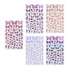 Ipetboom 5sheets Butterflies Nail Art Stickers Shiny Decals for DIY