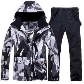 Men's Ski Suit Waterproof Snow Suits Two Piece Snowboard Jacket and Pants Set Outdoor Windproof Winter Warm Snowsuits