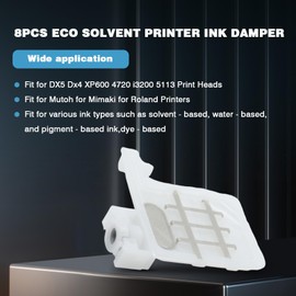 atsuch 8pcs Eco Solvent Printer Ink Damper Compatible with Dx4 DX5 XP600