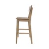 Boraam Torino Bar Height Wood Kitchen Bar Stool - Barnwood