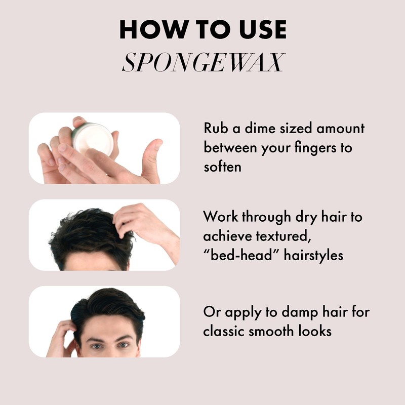 Hanz de Fuko Sponge Wax – Premium Men’s Hair Styling