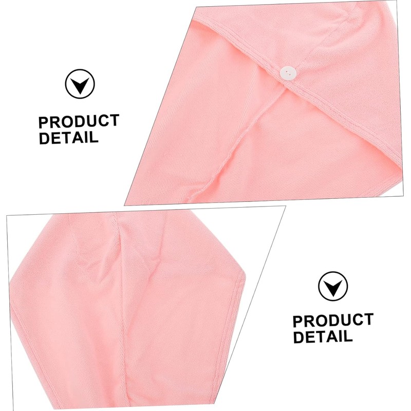 Ipetboom Toalla de Microfibra para Cabello Rosa Alta Absorción y