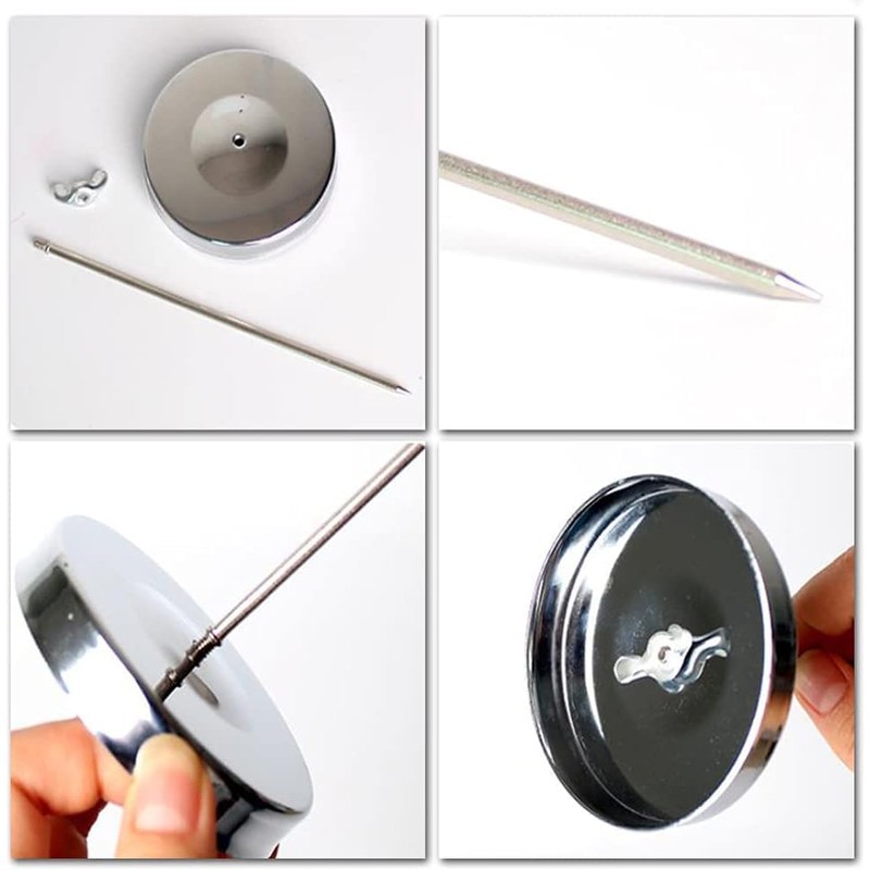 Stainless Steel Receipt Spike - Ticket Holder Straight Rod Bill