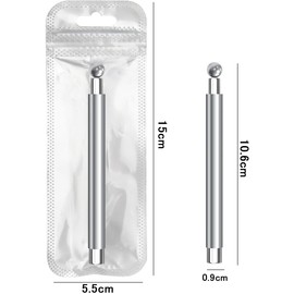 Samcos Nail Magnet, Strong Magnet, For Cats Eye, Gel Nail Art Tool, For Beginners, Self Nail DIY, Cat Eye Effect, For Home, Salon, Multi-Purpose Magnetic Wand (Silver)