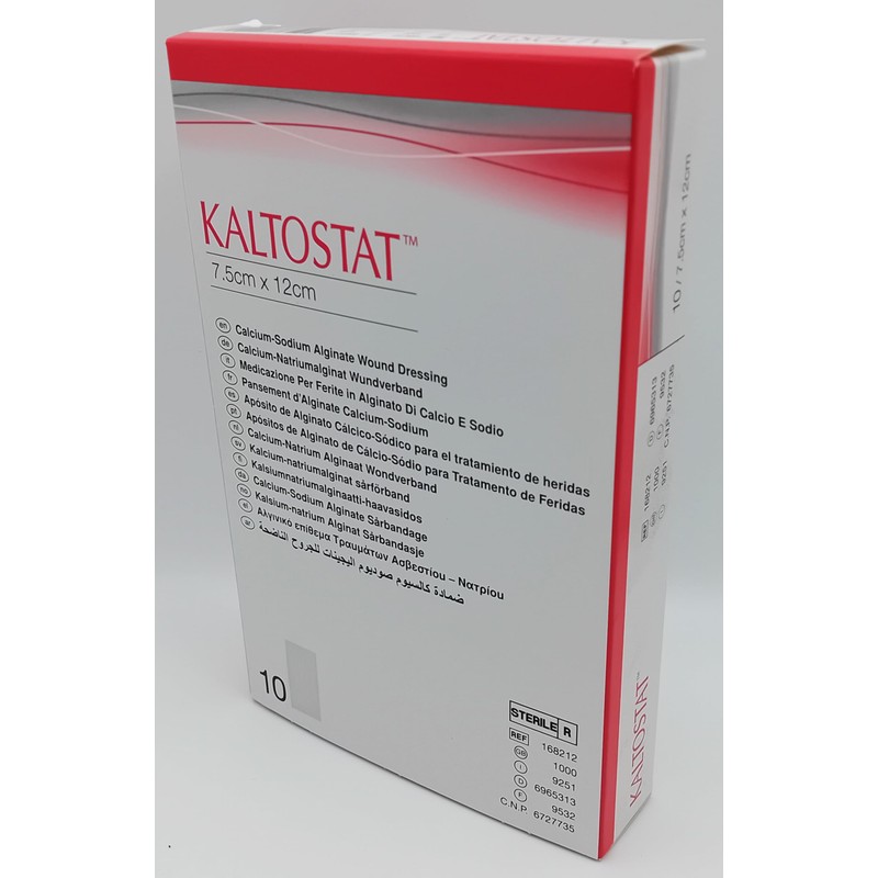 Alginate Dressing – Soft Fibre Pad for Moisture Absorption (7.5x12,