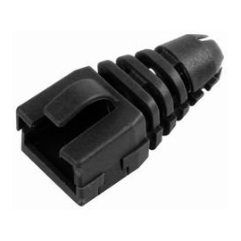 Zugentlastung, RJ45, Retro-Passform, schwarz, PK10, Zugentlastungsstecker, Zubehör, 10 Stück, SRB-SNAP-Schwarz