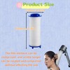 10pcs Showerhead Filters，2.4x0.95 Inch PP Cotton Shower Head Filter， Replacement