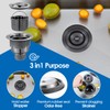 ROVOGO 3-1/2 inch Kitchen Sink Drain Assembly with Removable Deep