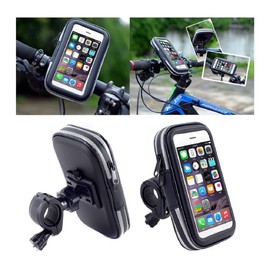 DFV mobile - Professional Reflective Support für Bicycle Handlebar and Rotatable Waterproof Motorcycle 360º für Lenovo K12 (2020) - Black