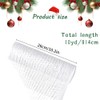 Foxrush 2 Rolls of Christmas Decor Mesh Ribbon，10 inch x