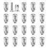 Ahvqevn 20pcs M6x25 Jack Nut Car Metal Screw Petal Nut