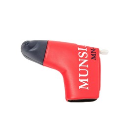 Muning Wear MG5SHC51M Men's RD00 Headcover, Classic Putter Cover, Pin Type, Mallet Type, Magnetic Closure, Golf, (Red), RD00 (Red)