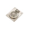 Infinity Decor Polished Nickel Square Flush Pull Ring Handle 60mm