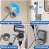 Hands Free Hair Dryer Holder Wall Mount, Adjustable Bathroom Blower