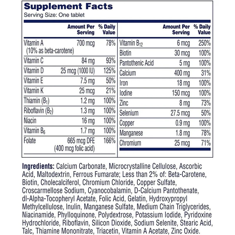 One Day Multivitamin Womens 200 Tabletas Bayer Sabor