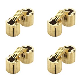 BE-TOOL Hinge, 12mm Brass Invisible Hinge Pure Copper Hidden Concealed Hinge for DIY Jewelry Box,Gift Box, Worktops(4Pcs/Pack)