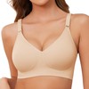 TOMEEK Bras for Women Non Wired Support Full Coverage Push