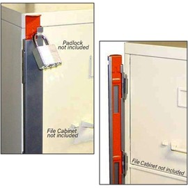 Progressive, FCL-4, 45" 4 Drawer, File Cabinet Locking Bar, Use 40mm Padlock