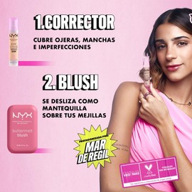 Buttermelt Blush + Bare With Me Serum vegano – Acabado natural y corrección hidratante