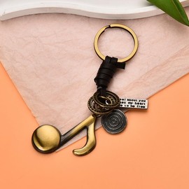 Music Note Keychain Gifts for Music Lovers Students Teachers Gifts for Graduation Christmas Birthday Gift Singers Musicians Key Rings Charms for Bags Wallet Handbags